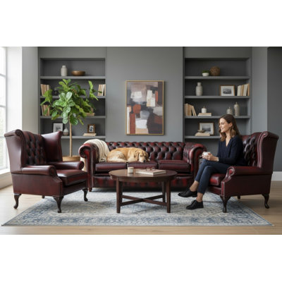 5 Seater Leather Sofa