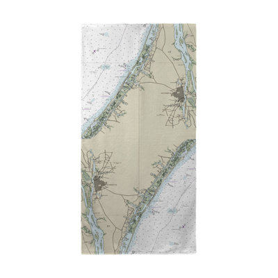 Serviette de plage wilmington-wrightsville beach nautique Shepherd"s