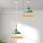 Raih 1- Single Pendant Light With Green Shade