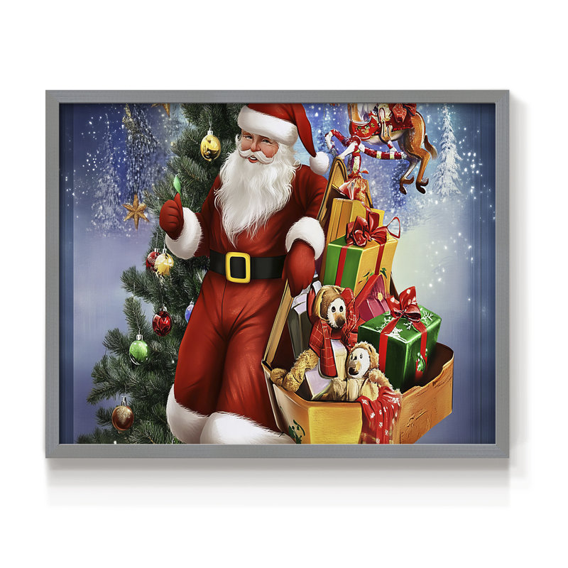 «Chirstmas Art», impression encadrée XX, H 16 po x l 20 po, Gris