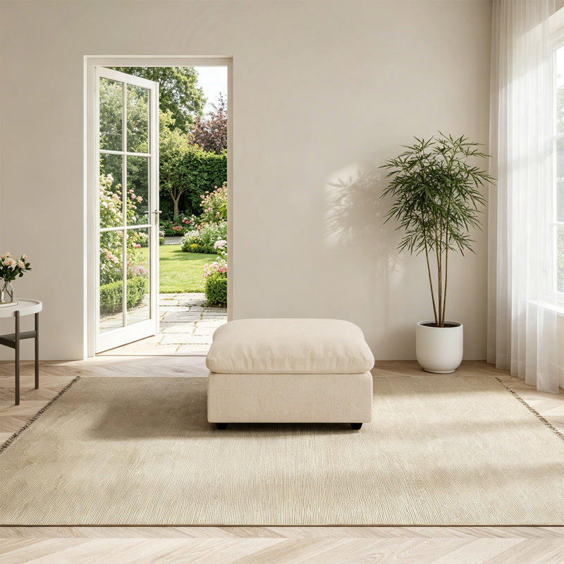 Canapé avec repose-pieds Cloud, Kaki