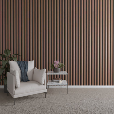 Heritage Concave Stain Grade Slat Wall Kit w/ 1"W x 94 1/2"H Slats