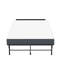 Lit pliant de 75 po x 46 po de large avec tête de lit réglable, matelas en mousse à mémoire de forme de 5 po, lit d'invité robuste sur roulettes pour les personnes de grande taille, cadre en métal de lit industriel spacieux et simple, installation facile et espace