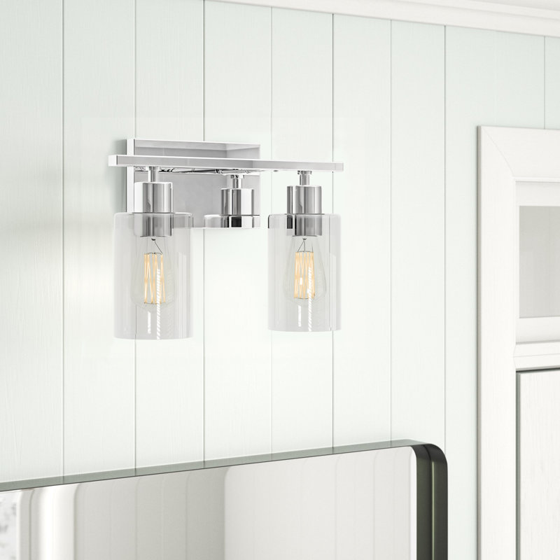 Éclairage pour salle de bain 2 lumières Savoy House Lambert en chrome poli