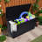 230 Gallon Resin Deck Box, Waterproof Outdoor Storage Bench With Lockable Lid, 1000 Lbs Capacity-122058145