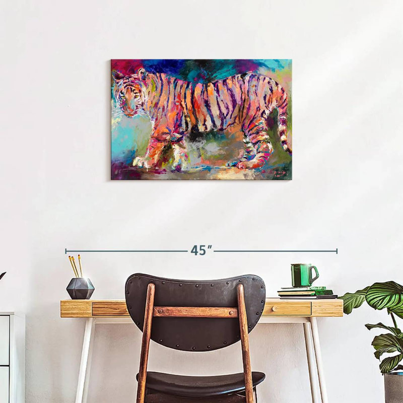 Tigre royal du Bengale sur toile, H 20 po x l 30 po x P 1,25 po