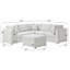 Canapé modulaire 6 pièces Chauncy