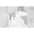 Naftali 1 Person Rectangle Glass Reception Desk