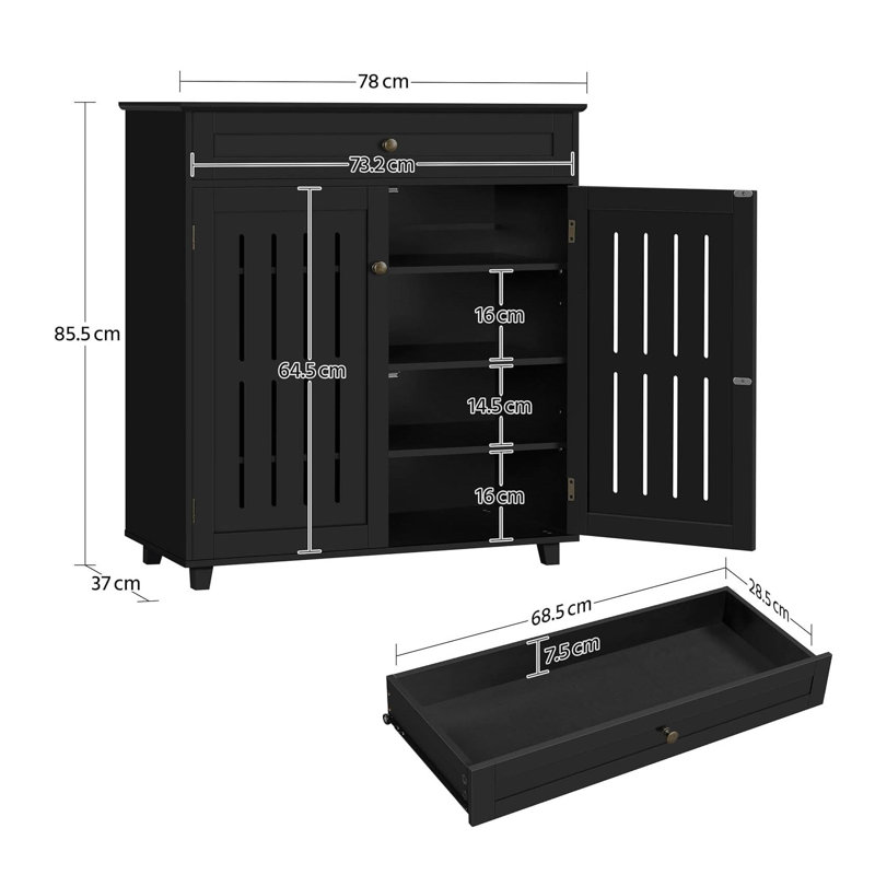 12 Pair Shoe Storage Cabinet