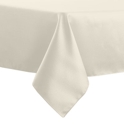 Ultimate Textile -3 Pack- Herringbone - Fandango 72 X 108-Inch Rectangular Tablecloth, Ivory Cream