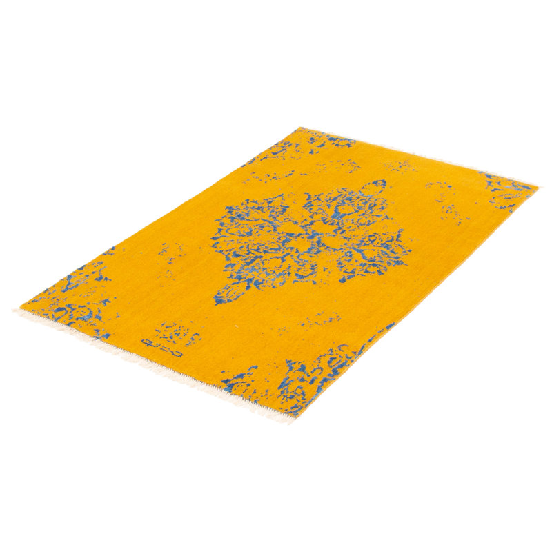Tapis abstrait en laine noué à la main Massie