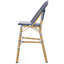 De 2 29,5 "extérieur français, bleu sarcelle foncé et blanc. Rouille - cadre en aluminium avec décoration. Pe durable pour For Delight 2, look.