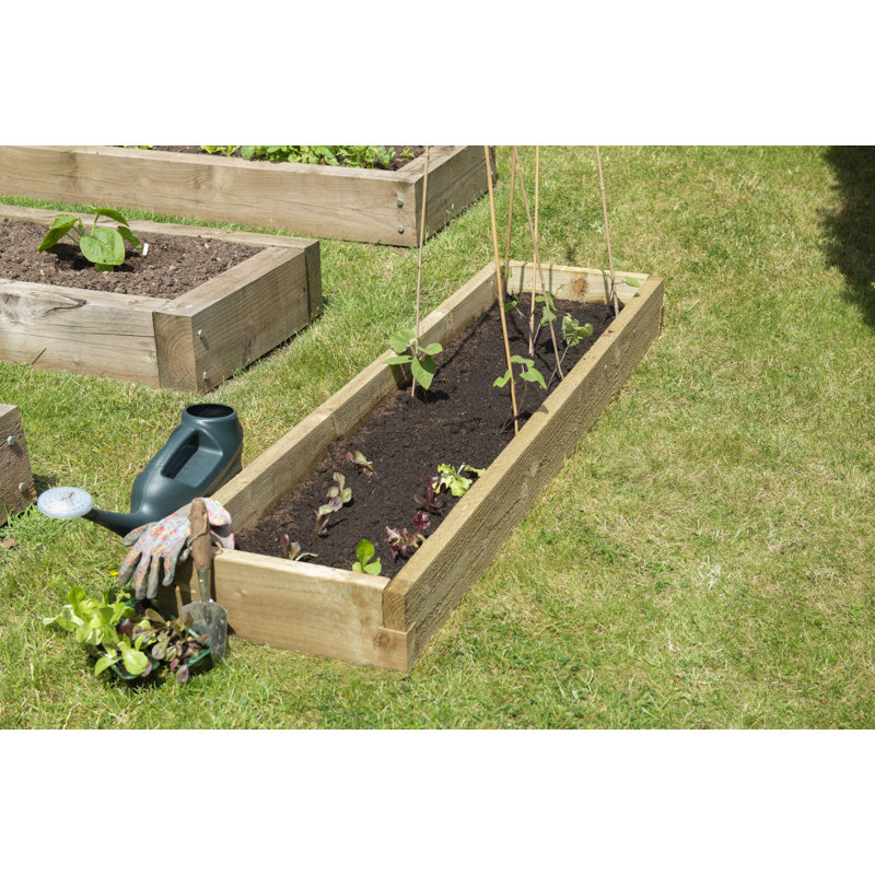 Wood Raised Garden Bed