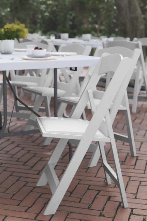 Folding chairs for unforgettable events.