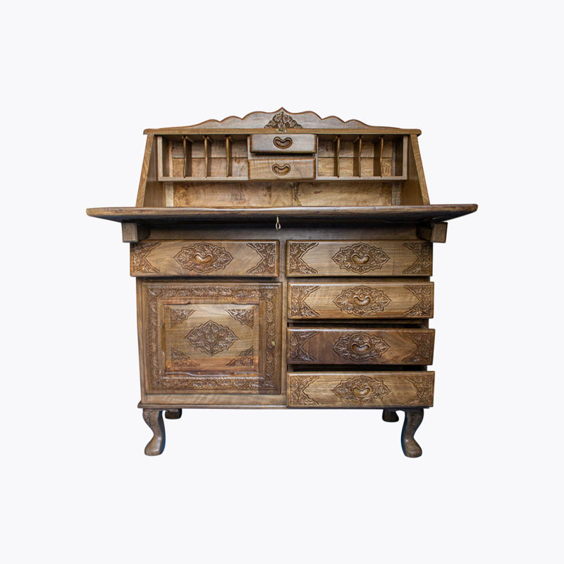 Kessinger Solid Wood Secretary Desk