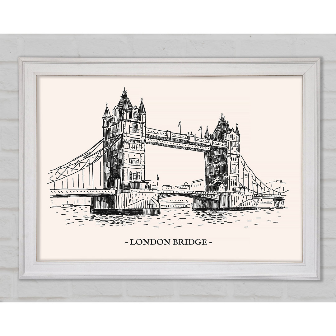 Umriss der London Bridge - Drucken