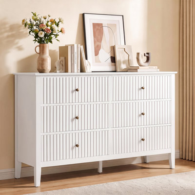 Philomena Solid Wood Chest of 6 Drawers