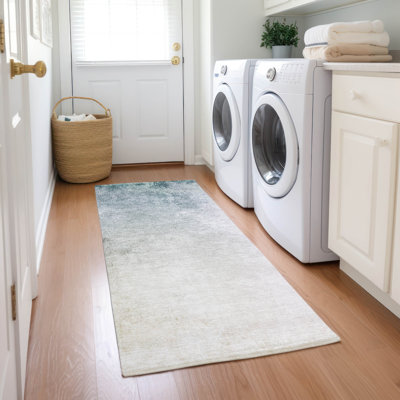 Karter Washable Abstract Indoor / Outdoor Rug