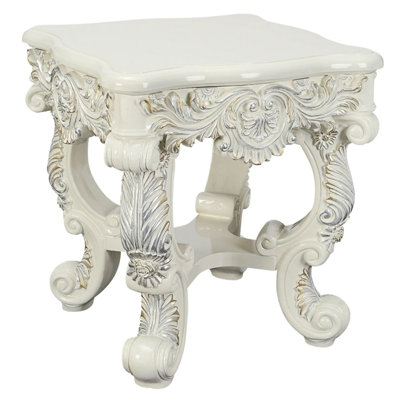 Ataa Solid Wood Top End Table