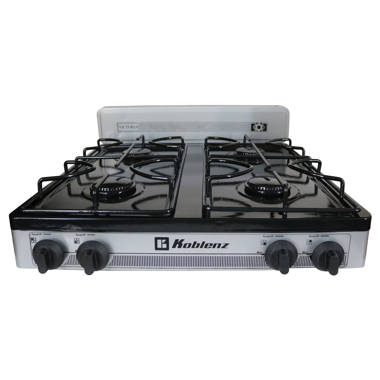 18.9 Portable Double Burner Outdoor Gas Stove Propane Cooker with Regulator