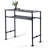 Jasi Faux Marble Top Metal Base Dining Table-597824737