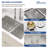 32" L x 18" W Undermount Kitchen Sink Double Bowl 16 Guage Stainless Steel Sink with Sink Grid and Basket Strainer