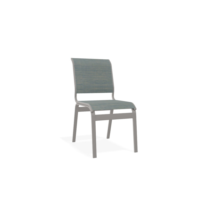 Chaise d'appoint de salle à manger Hiraku, Gris chaleureux texturé, Baja