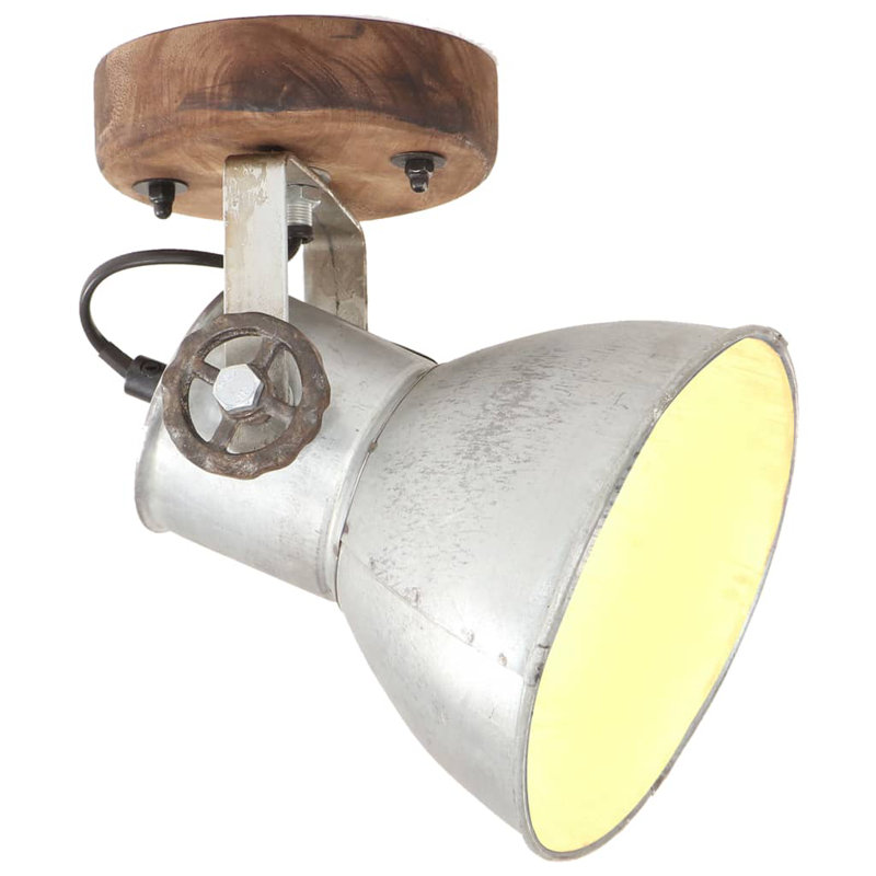 Kiana Semi Flush Mount, Brown, Silver