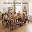 MAXLEAD Space-Saving Dining Table Set with 2 Benches-102900548