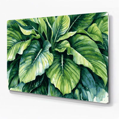 Art mural en métal Botanical Colocasia