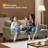 83.5" Upholstered Square Arm Suede Sofa-773577989