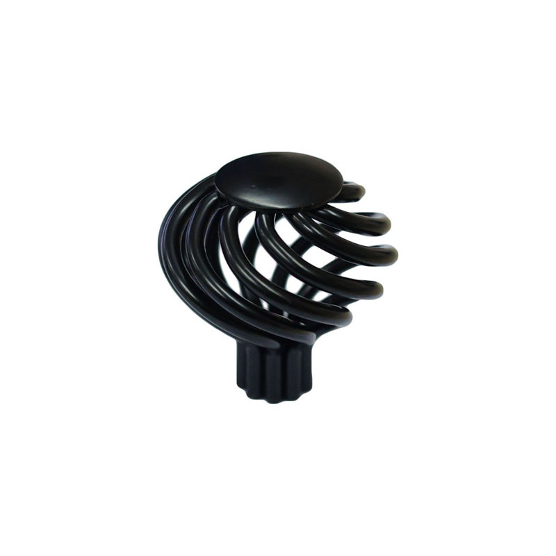 Cabinet Hardware Birdcage Knob Multipack, Black