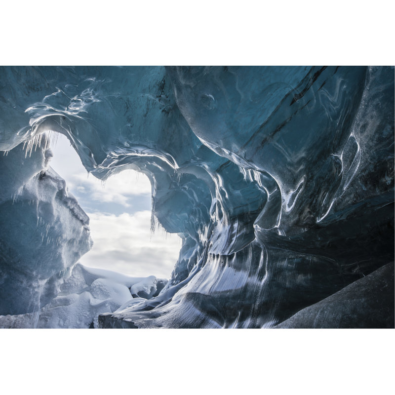 Glacier Cave - Wrapped Canvas Print, 30cm H x 46cm W x 3.8cm D