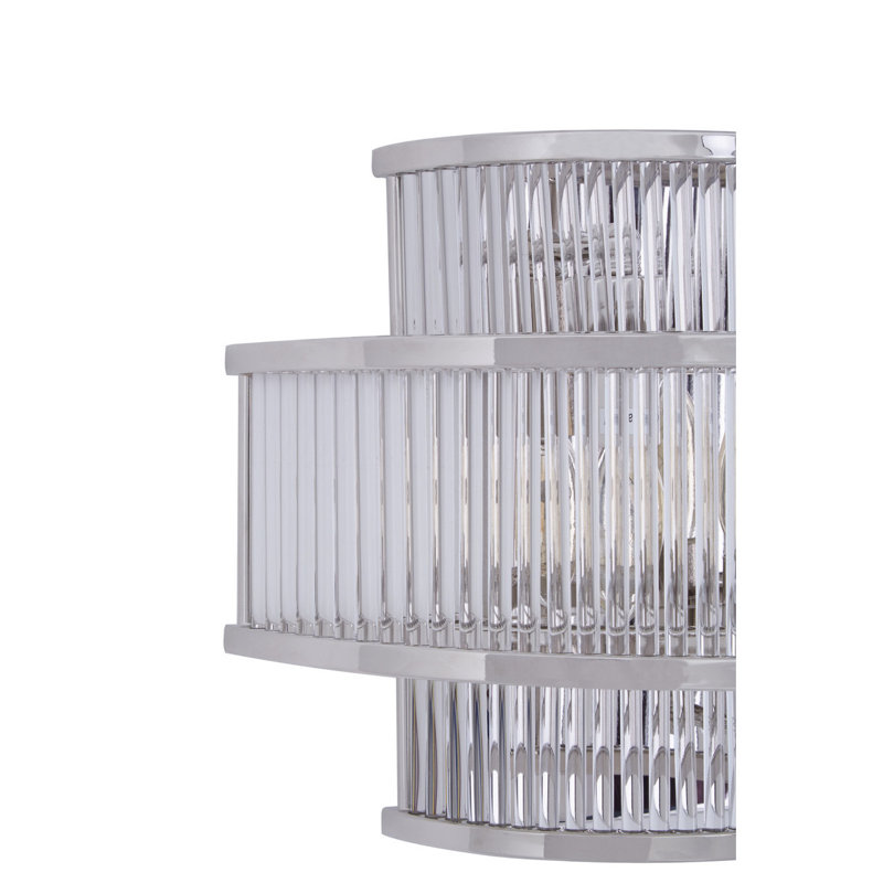 Conerly Flush Mounted Sconce, Nickel