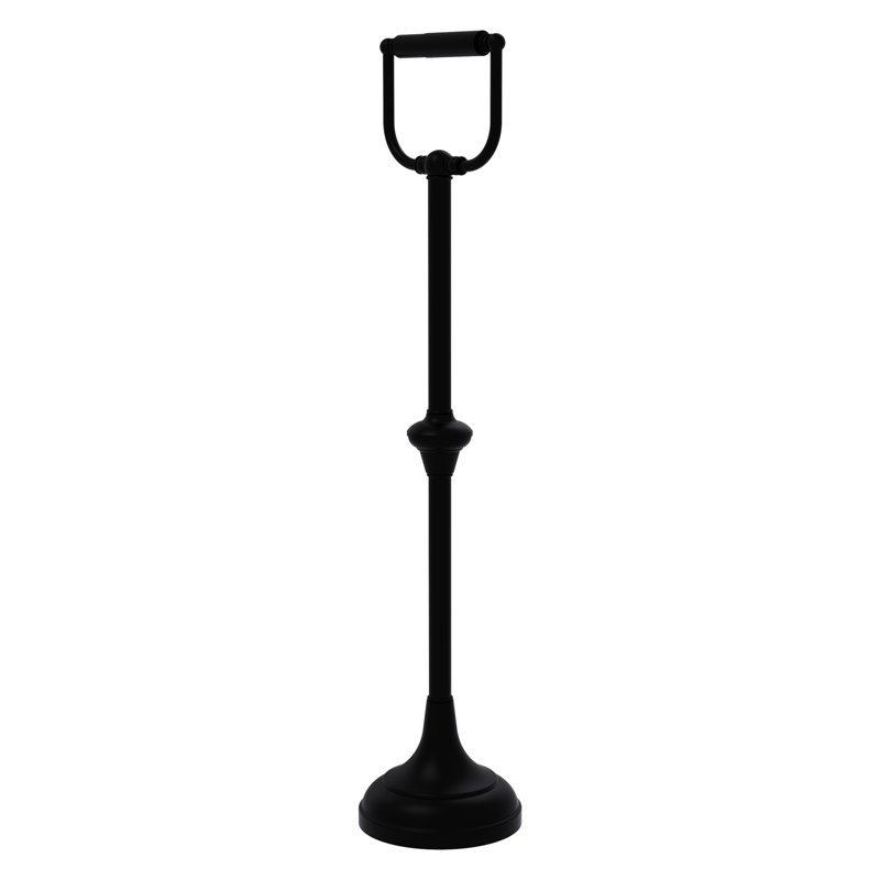 Porte-papier sur pied, Noir mat
