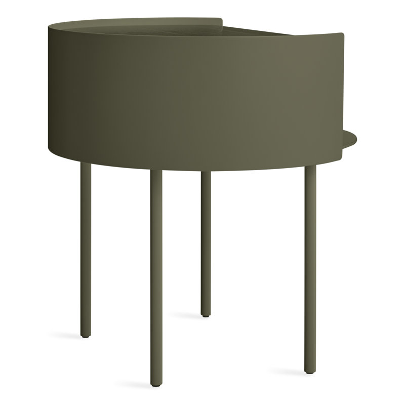 Li'l Something Solid Wood Single End Table, Dark Olive