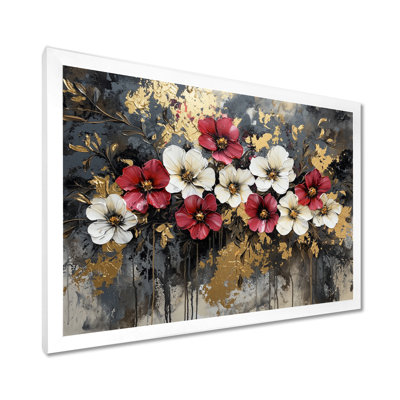 Cristal violet fleurs Wild Harmony II - cornouiller, art mural