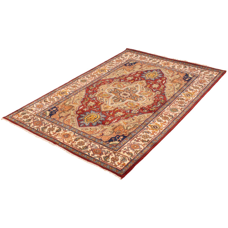 Tapis rouge foncé en laine One Age of One-of-a-Kind Kenio 6 pi 1 po x 9 pi 2 po