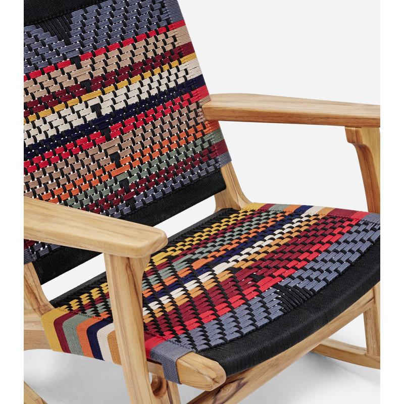 Masaya Rocking Chair, Natural, San Geronimo Pattern
