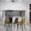 Chaise d'appoint en brun