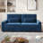 88" Velvet Square Arm Sofa with Storage, Deep Seat Sofa with USB Charging Ports & Cup Holders-1715916986-1714728266
