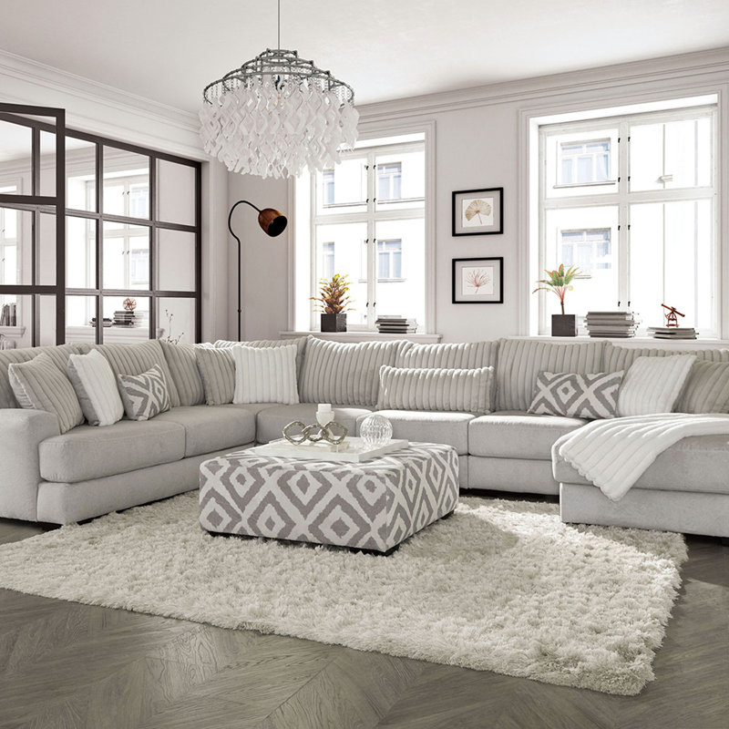 Repose-pieds de style transitionnel, Gris