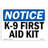 K-9 First Aid Kit Sign