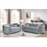 2 - Piece Luxury Velvet Upholstered Chesterfield Button Tufted Living Room Set