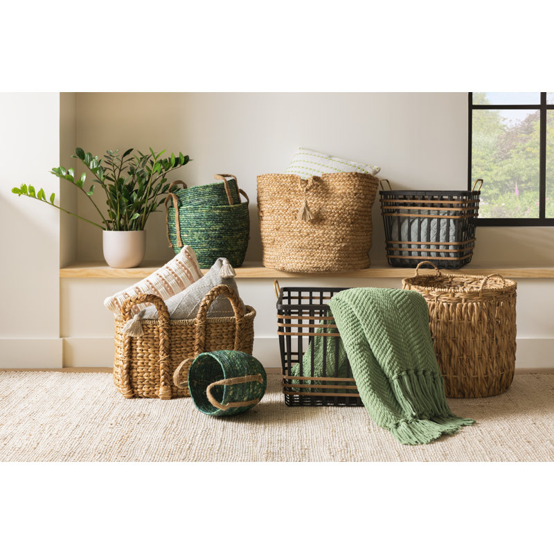Wicker Basket, 22.5" L x  14.5" W x 13.5" H