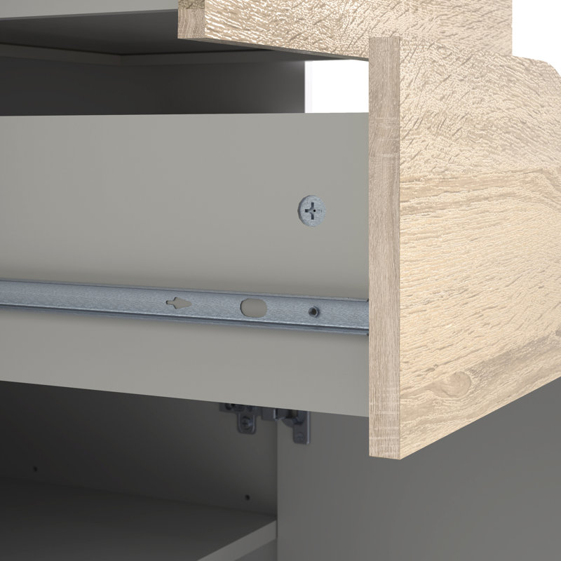Havana Standard Bookcase, White/Oak