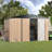 7 ft. W X 7 ft. D Galvanized Steel Storage Shed
