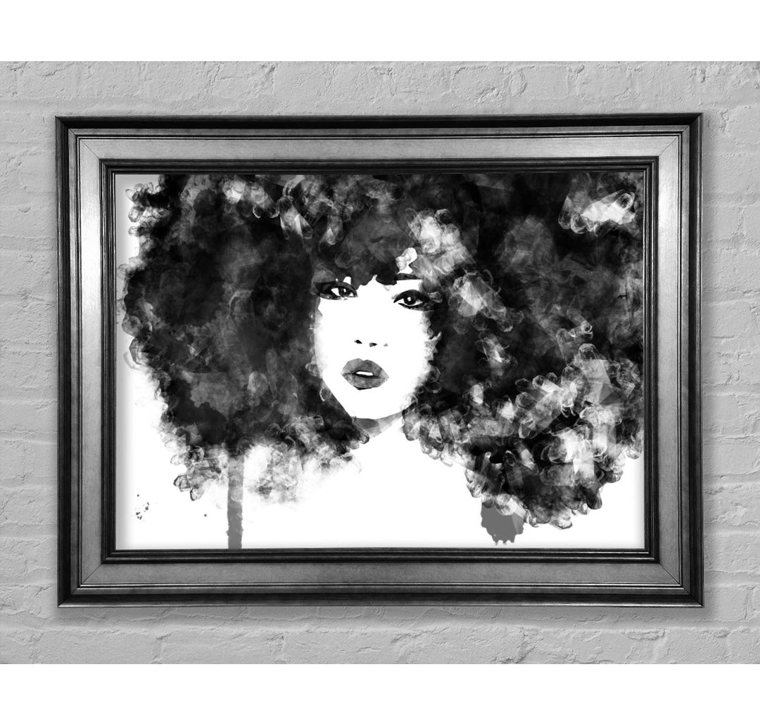 Black Big Hair - Einzelner Bilderrahmen Kunstdrucke