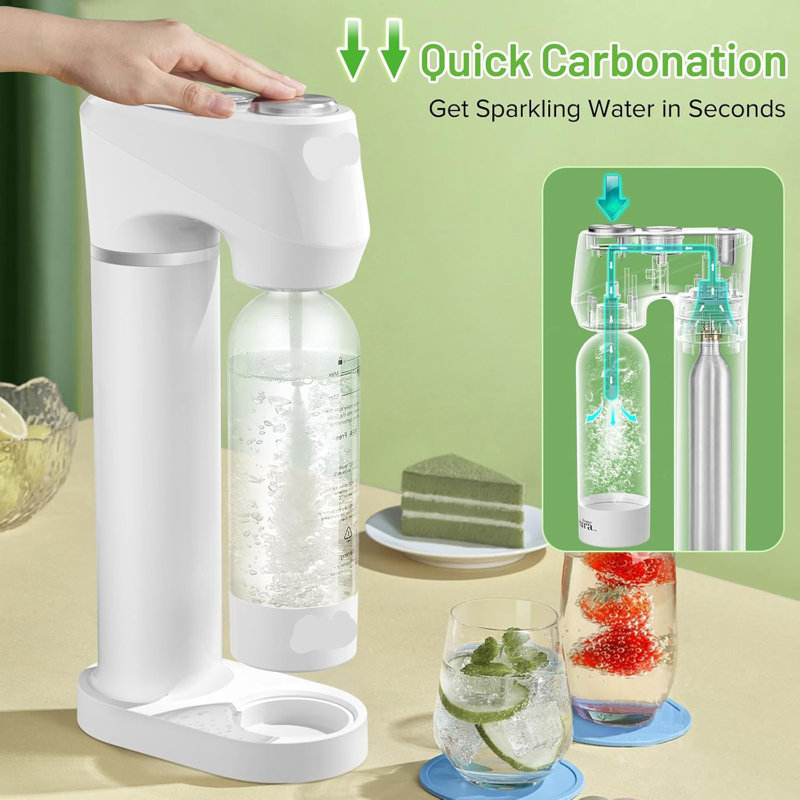 Machine à eau gazeuse et à eau gazeuse compatible avec les bouteilles de Co2 de 60 l (non incluses)