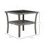 Table d'appoint en rotin avec tablette de rangement Outsunny-1638505419